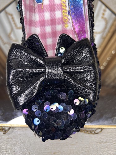 Irregular Choice Black Sequence "Nick Of Time" Blockabsatz Damen EU Größe 40 - Bild 16 von 17