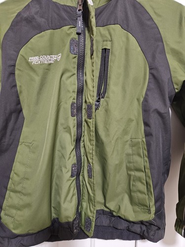 Free Country Extreme Perf Boy’s Jacket Sz L Green/Black Fleece Lined Hooded EUC - Picture 11 of 14