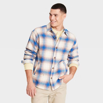Schweres Flanell Langarm Button-Down Herrenhemd - Goodfellow & Co - Bild 3 von 24
