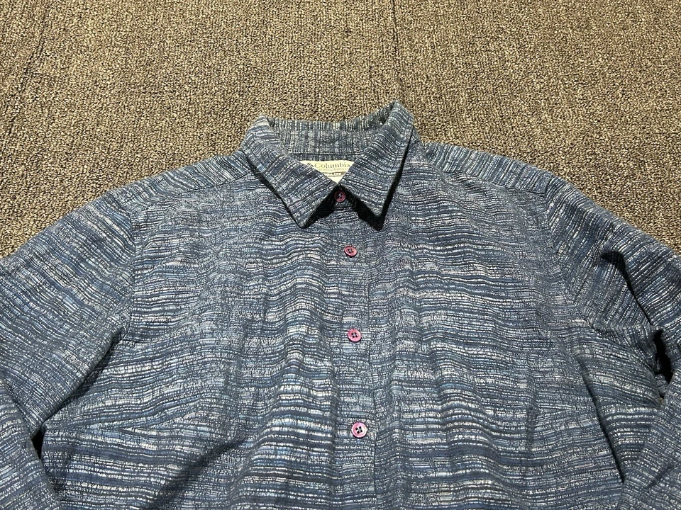 CORDÓN ABOTONADO MANGA LARGA AZUL GRANDE VINTAGE Columbia para mujer Foto 2 de 4