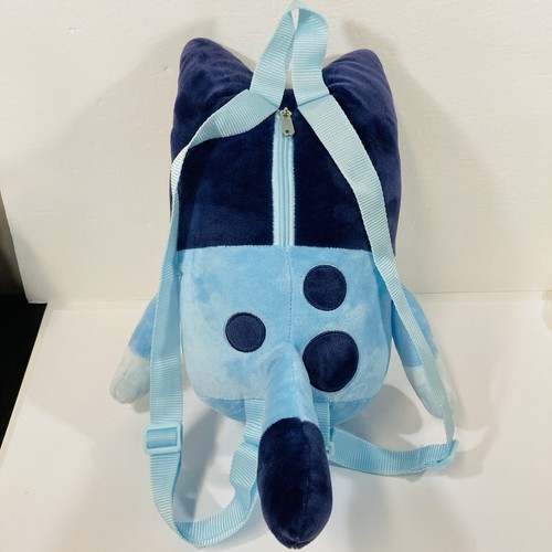 14" BLUEY PLUSH "BACKPACK" ZIP POUCH stuffed animal stuffy toy w small zip pouch - Picture 2 of 5