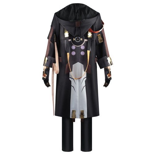 Honkai Star Rail Stelle Caelus Cosplay Costume Halloween Jacket Outfit Wig Boots - Foto 8 di 17