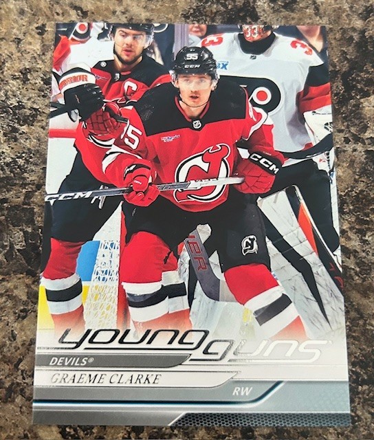 2024-25 Upper Deck Series 1 Young Guns Graeme Clarke #224 RC