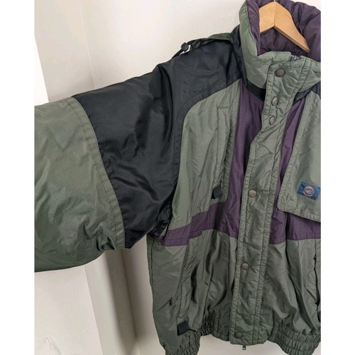 CB Sports Men's Medium Vintage Jacket Olive Green Purple Coat Team Issue - Picture 9 of 12