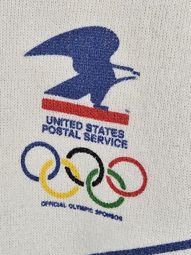 VTG 1988 Winter Olympics United States Postal Service Graphic Sweatshirt Sz XL - Picture 2 of 7