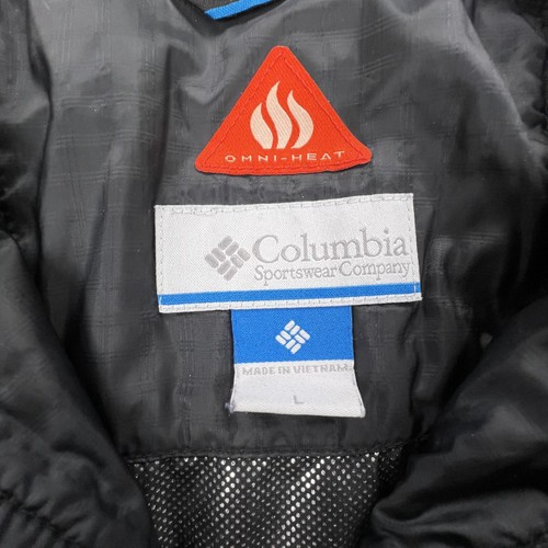 Columbia Weste Damen Large schwarz Omni-Heat isoliert gesteppt durchgehender Reißverschluss wattiert - Bild 3 von 15