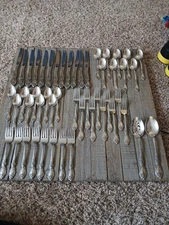 50 Piece Vintage Oneida WORDSWORTH Stainless OCO Glossy USA Silverware Flatware