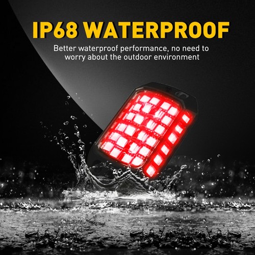 20 Pods Universal Red LED Rock Lights Underglow Underbody Neon Light Kits EXD - Picture 6 of 22