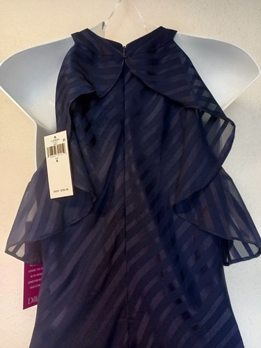 NWT$295 Ralph Lauren Dress Satin Stripe Gown  Womens Halter  Size:4 - Picture 10 of 11
