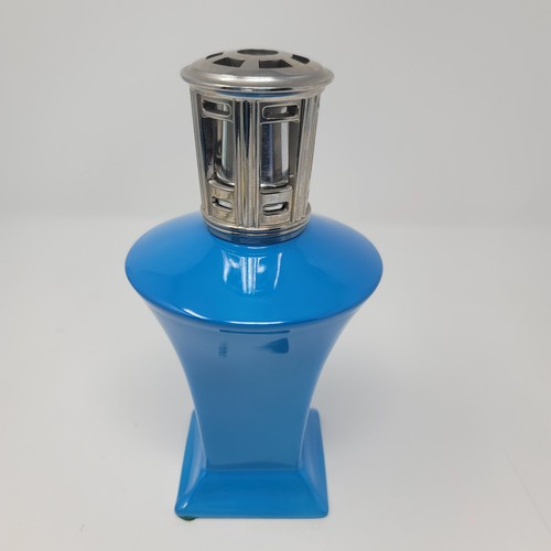 Lampada catalitica diffusore fragranza ceramica blu vintage Lamp Berger Artoria Limoges  - Foto 3 di 14