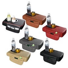 Car Auto Armrest Box Cushion Pad Center Console Storage Box Rear Seat Cup Holder