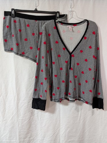 Victoria’s Secret Mujer Plus XXL Corazón Térmico Conjunto Camisa/Pantalones Cortos Usado en Excelente Condición - Imagen 1 de 17