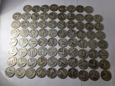 Silver Quarter Lot - 76 Standing Liberty Quarters and 2 Barber Quarters
