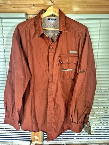 Columbia PHG XL Jagdhemd Rust Realtree Camo Trim schnelltrocknend Outdoor Ausrüstung - Bild 12 von 23