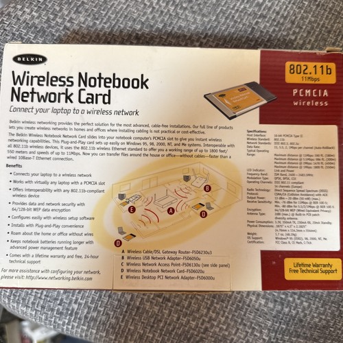 Belkin Wireless Notebook Network Card 802.11b F5D6020u - Picture 7 of 7