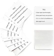 Race&Herd 10 Pack TPU Inflatable Patch Repair Kit - Clear Flex Seal Tape for Poo