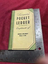 Vintage NOS 1955 John Deere Farmer’s Pocket Ledger, Michels Implement - Emery SD