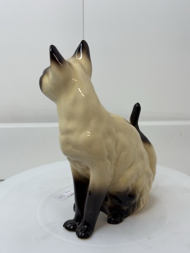 Coopercraft Ceramic Siamese Cat Figurine Large Vintage Figure Sitting Pose 17cm - Bild 9 von 14