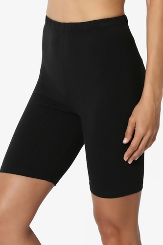 TheMogan S~3X Mid Thigh Stretch Cotton High Waist Active Bermuda Short Leggings - Picture 56 of 370