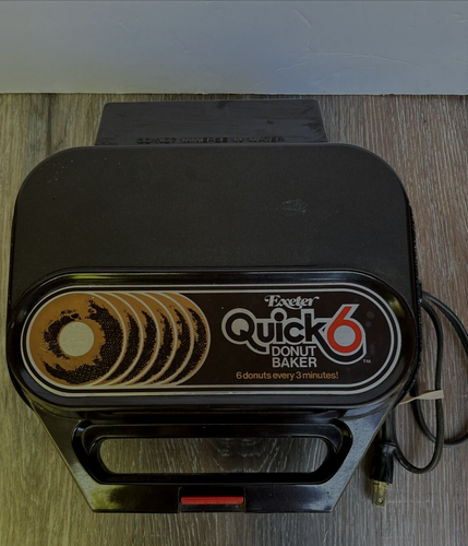 Vintage 1970's Exeter Quick 6 Donut Baker Maker Model 766 Tested And Working