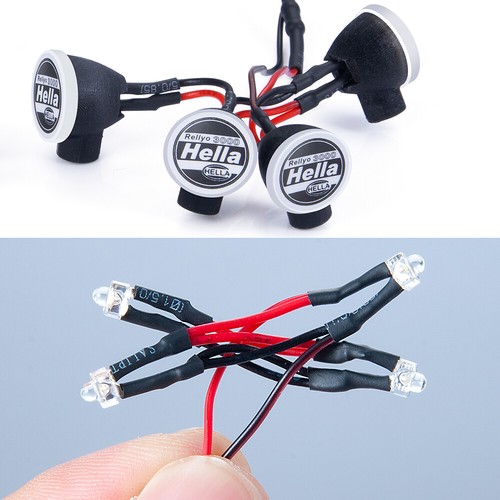 Kit Faro Led Tetto Luminoso per Ricambi Auto Assiale SCX24 AXI00001 1/24 RC - Foto 5 di 8