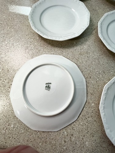 G52~ 6er Set Rosenthal All White Classic Rose Collection Dessertteller 6 3/4" - Bild 6 von 7