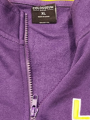 Men's Colosseum Purple LSU Tigers Tortugas Quarter-Zip Pullover Jacket XL - Bild 4 von 5
