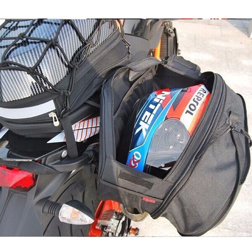 Motorcycle Saddle Bag Dirt Bike Luggage with Cover Large Capacity - Imagen 24 de 24