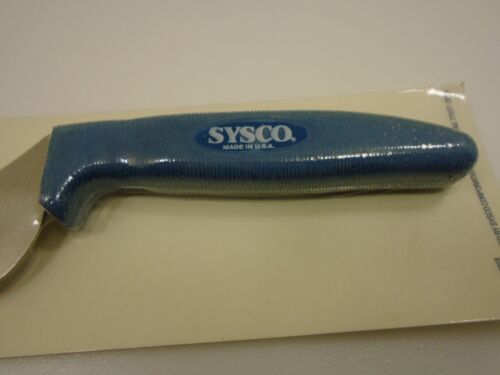 USA Made 5 inch Offset Scallop Slicer Bread Sandwich Knife Soft Grip Blue Petite - Picture 3 of 9