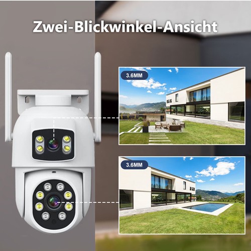 8MP HD FUNK WLAN WIFI IP NETZWERK CAMERA Outdoor AUßEN ÜBERWACHUNGSKAMERA PTZ - Bild 15 von 22