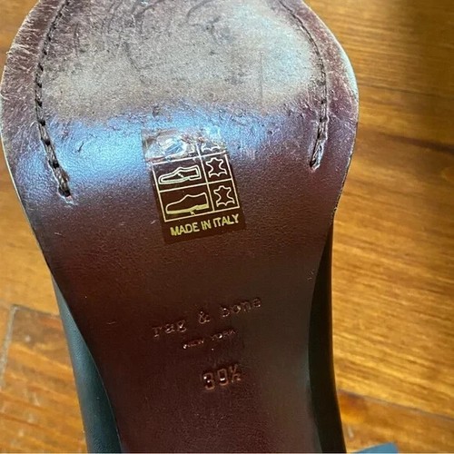 Rag and Bone Grove Black Leather Ankle Boots 39.5 / 9 - Bild 4 von 4