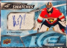Roberto Luongo 19/20 Upper Deck Ice Signature Swatches SP /25
