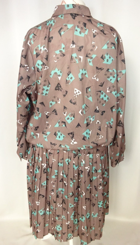Set Top Rock Gefaltet Vintage Jahr 90 Größe XXL FR52 US20 UK24 EU50 - Bild 3 von 10