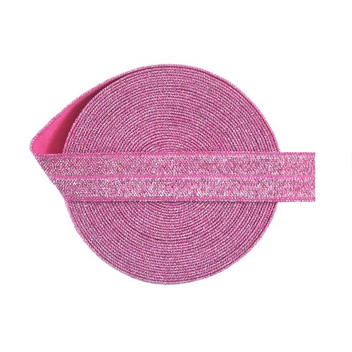 Glitter Foldover Elastic FOE 5/8" Hair Tie Headband Sewing Trim 50 100 Yard Roll - Picture 8 of 41