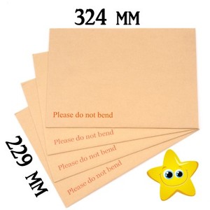 A4 A5 Size Hard Board Backed Envelopes Good Quality For Certificates Photo C4 C5