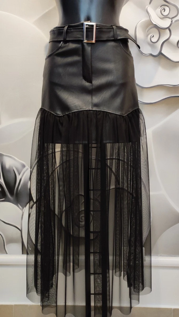 Abito Lungo In Tulle Con Fiore Plissettato E Spalla Scoperta Elegante - IT - Foto 2