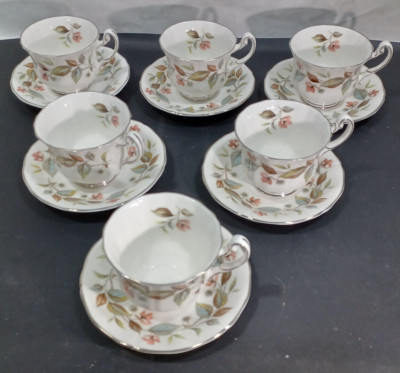 Vintage Royal Adderley Tea Cups & Saucers Ridgway Potteries LTD. Beechwood