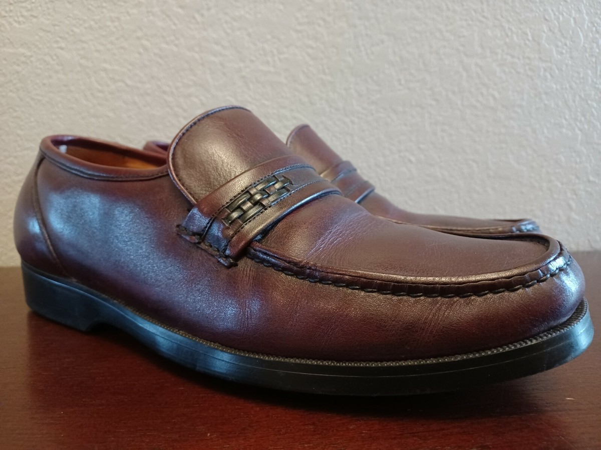 Florsheim Comfortech Burgundy Leather Bit Loafers Men Size 8D USA Floresheim Comfortech Burgundy Leather Loafers (Men main image 2