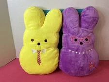 Peeps for Pets Dress Up Plush Bunny Toy for Dog- Purple&yellow Easter