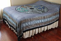 Blue Celtic Ball Indian Bedspread Double Size on sale Blue Celtic Ball Indian Bedspread Double Size on sale