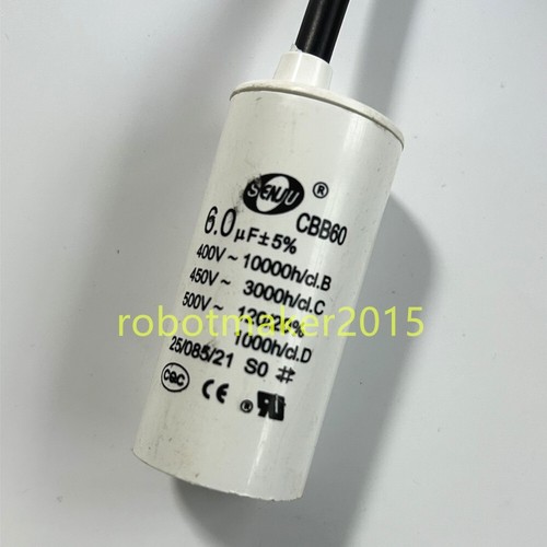 CBB60 6MFD 6uF 450V 450VAC Start Capacitor Motor HVAC For Washer Dryer Pump - Picture 1 of 3