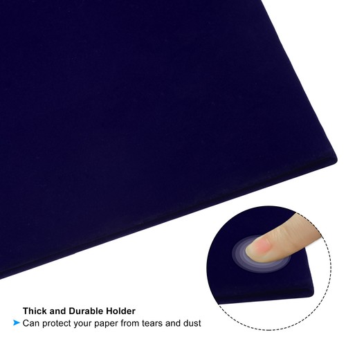 Certificate Holder for 8.5x11 Certificate Paper, Dark Blue - Picture 3 of 5