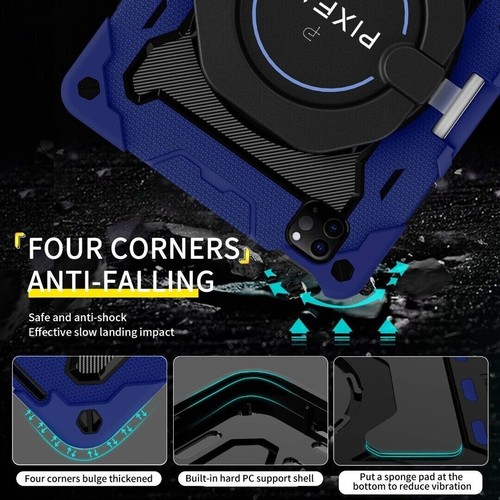 Funda Para Apple IPAD Pro Aire 11 13 10.2 10.9 12.9 a Prueba de Golpes Asa Larga - Imagen 12 de 40