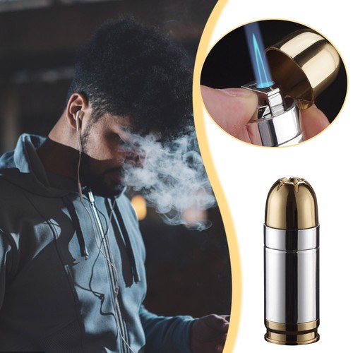 Bul/et -Cigarette Lighter Metal Butane Gas Jet Torch Lighters Refillable Tool - Bild 1 von 5
