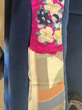 2 Vtg 1989 Designer Ginnie Johansen Silk Floral Scarfs