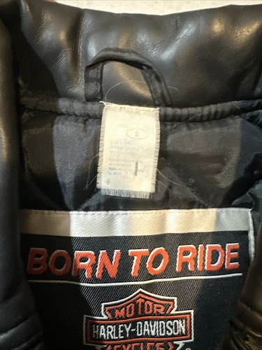 Vintage Harley Davidson Greaser Motorradjacke Jugend Größe S SAUBER! - Bild 9 von 16