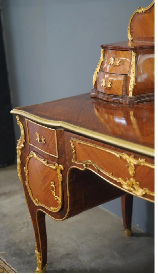 Luis XV - Tocador estilo bronce dorado espejo ajustable. ¡OFERTA! Foto 2 de 4