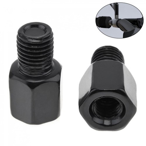 Clockwise Counterclockwise 8mm to 10mm Motorcycle Rearview Mirrors Adapter Bolt - Picture 3 of 9