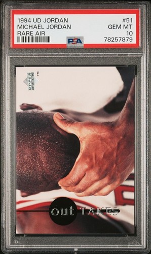 Michael Jordan 1994 UD Jordan Rare Air #51 PSA 10 - Picture 7 of 8