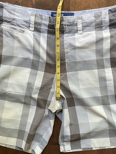 American Eagle AE Shorts Plaid Flat Front 34 x 10 - Picture 6 of 11